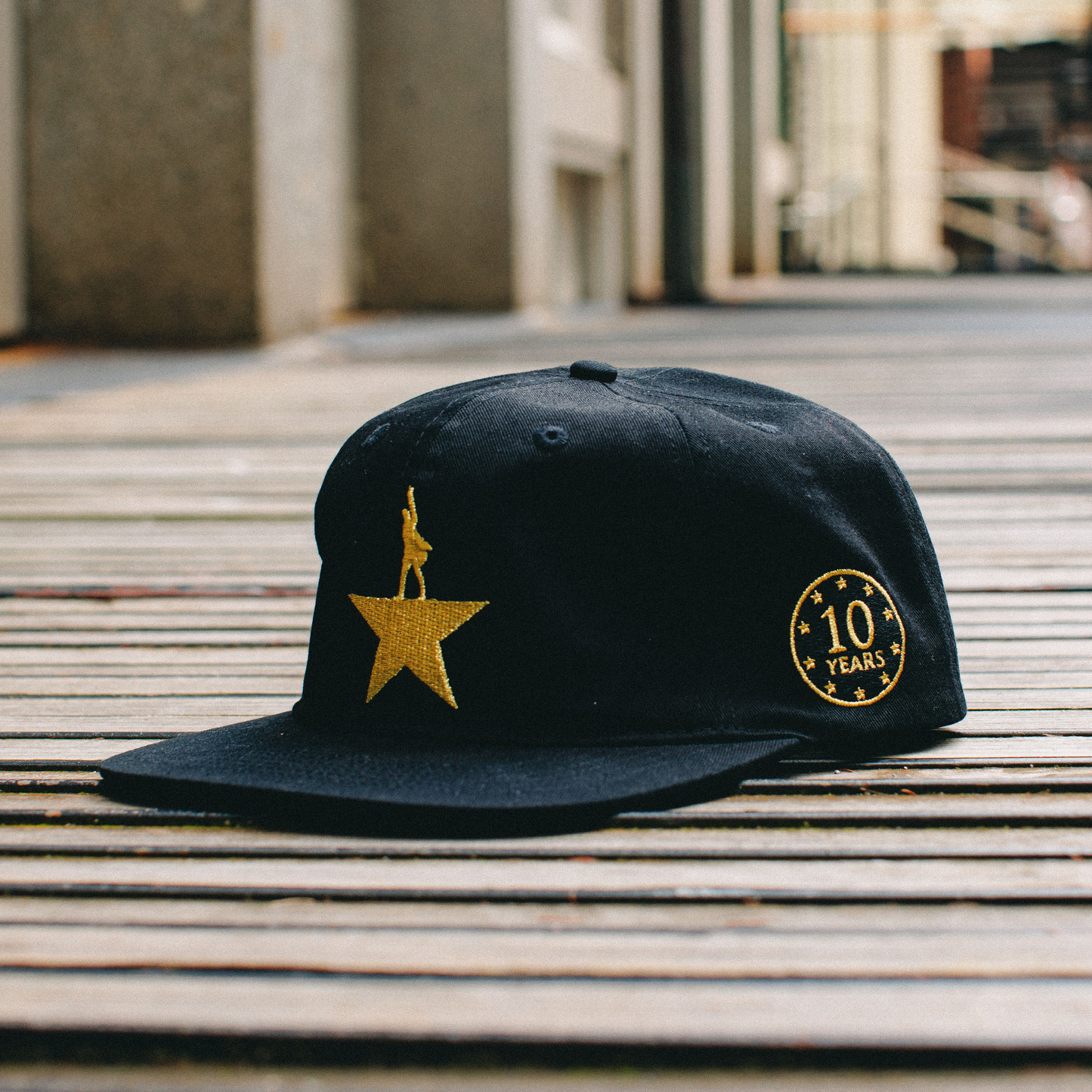 HAMILTON 10 Years Gold Flat Brim Cap