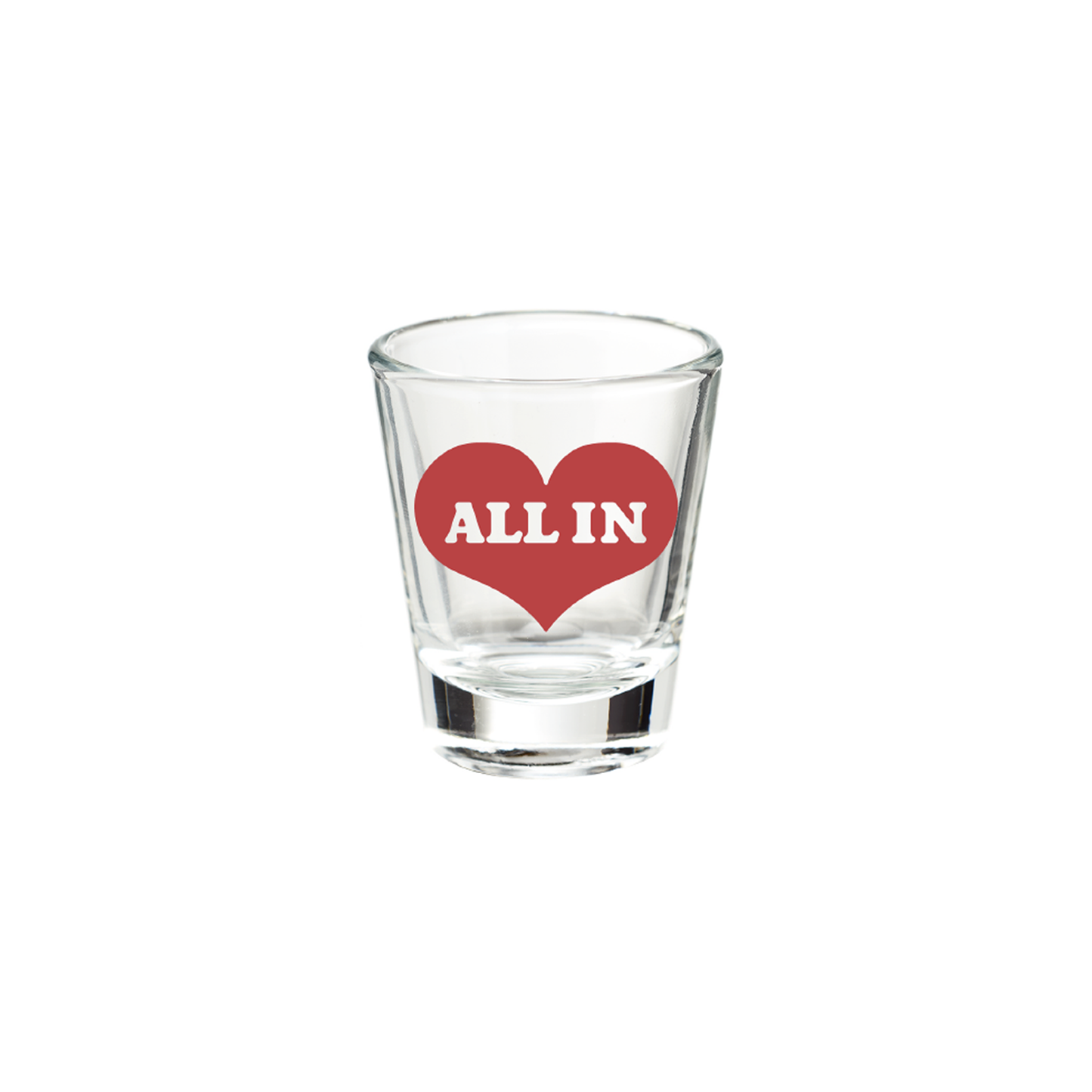 ALL IN Pianist Shot Glass