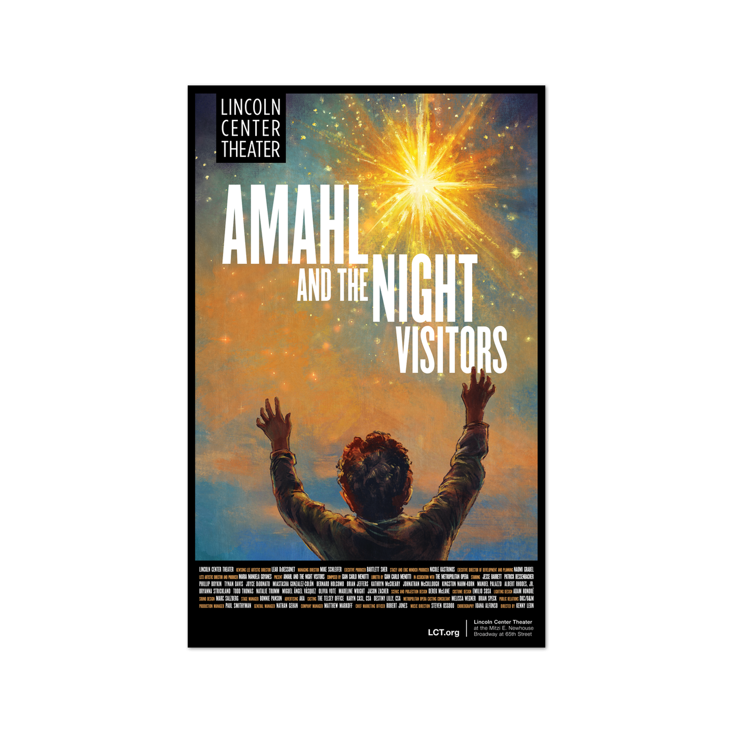 AMAHL AND THE NIGHT VISITORS Windowcard