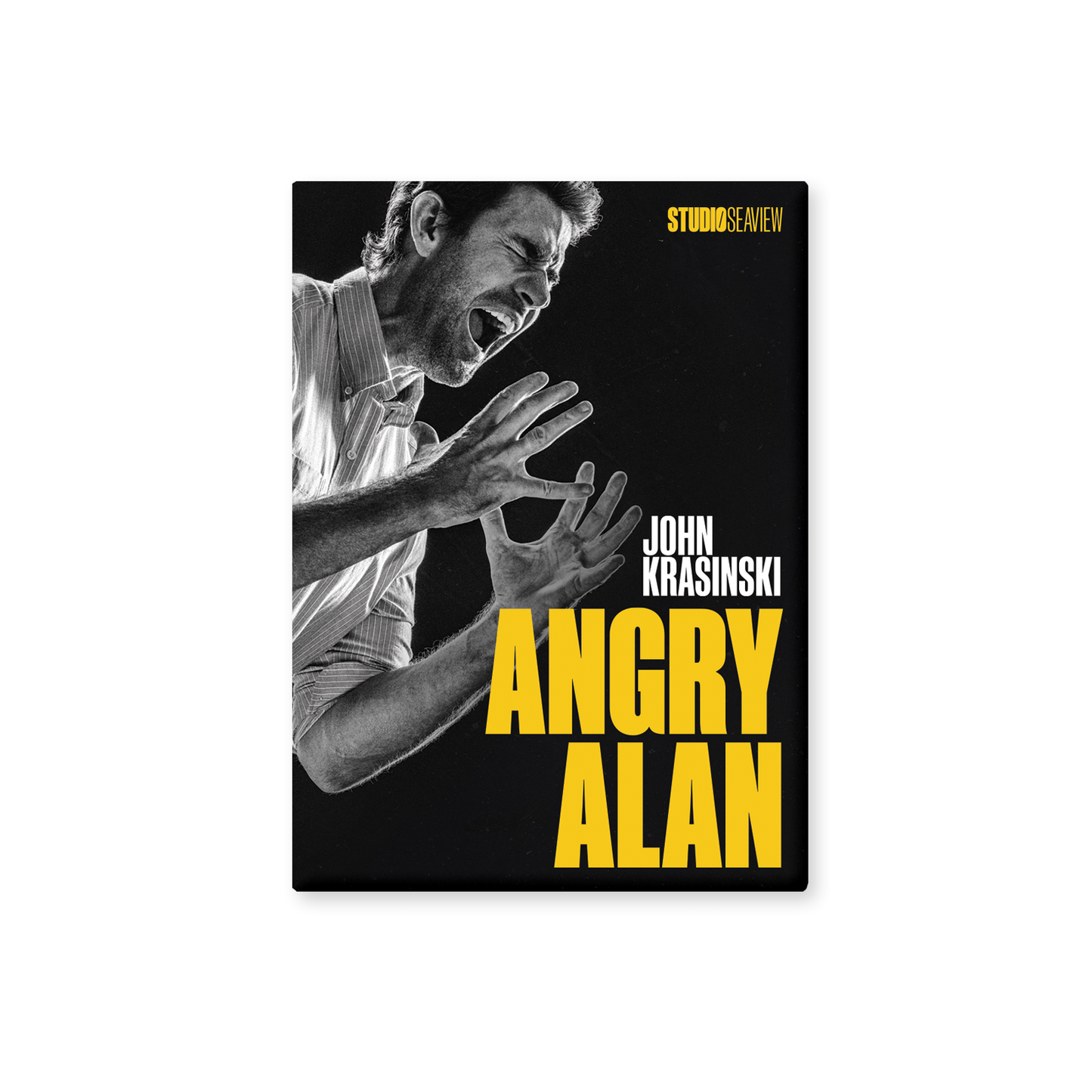 ANGRY ALAN Logo Button Magnet