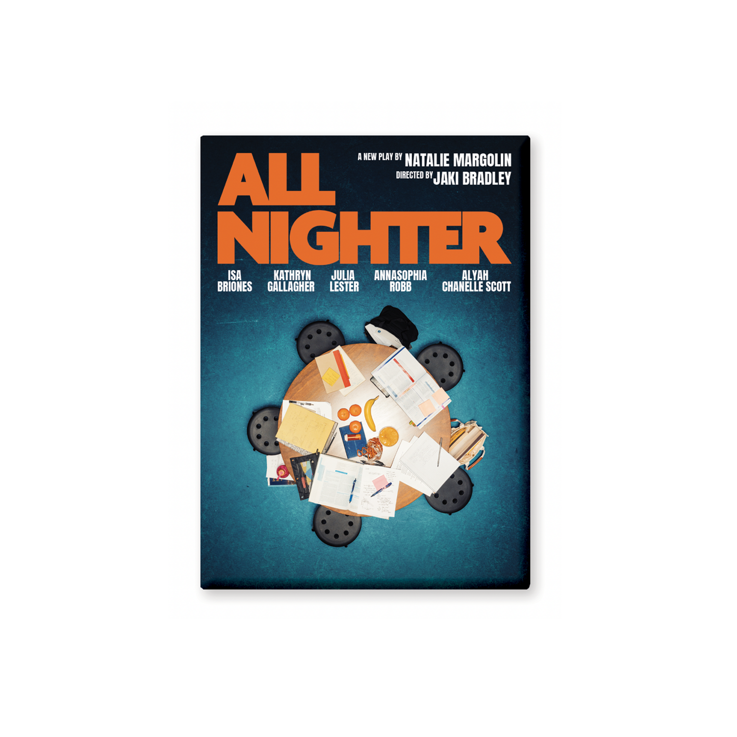 ALL NIGHTER Key Art Button Magnet