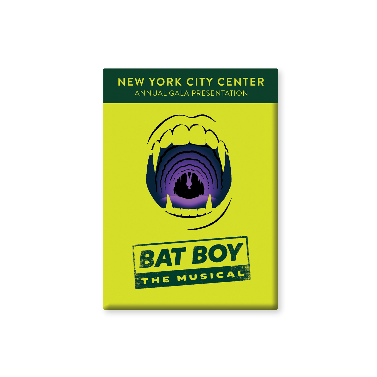 BAT BOY Logo Button Magnet