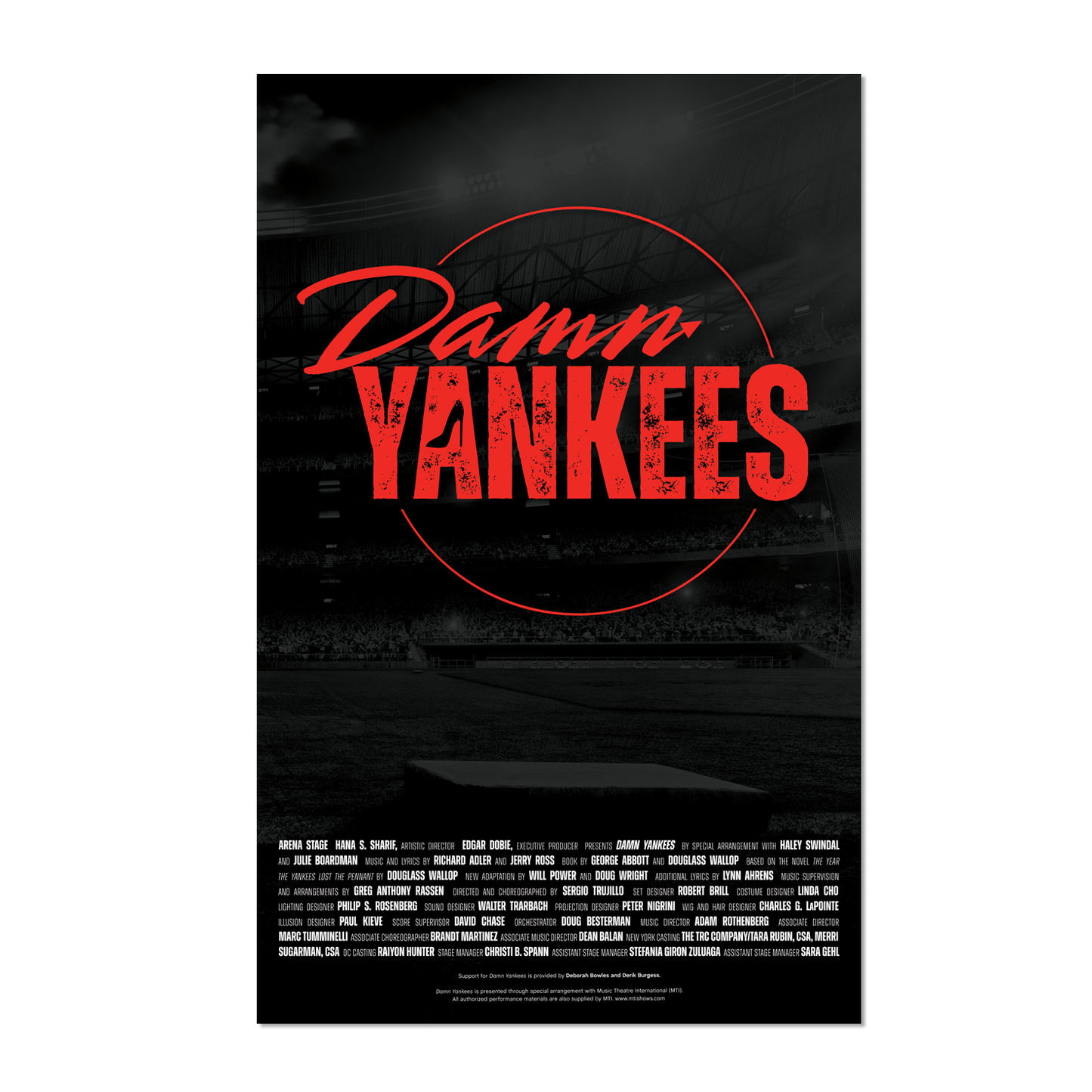 DAMN YANKEES Windowcard