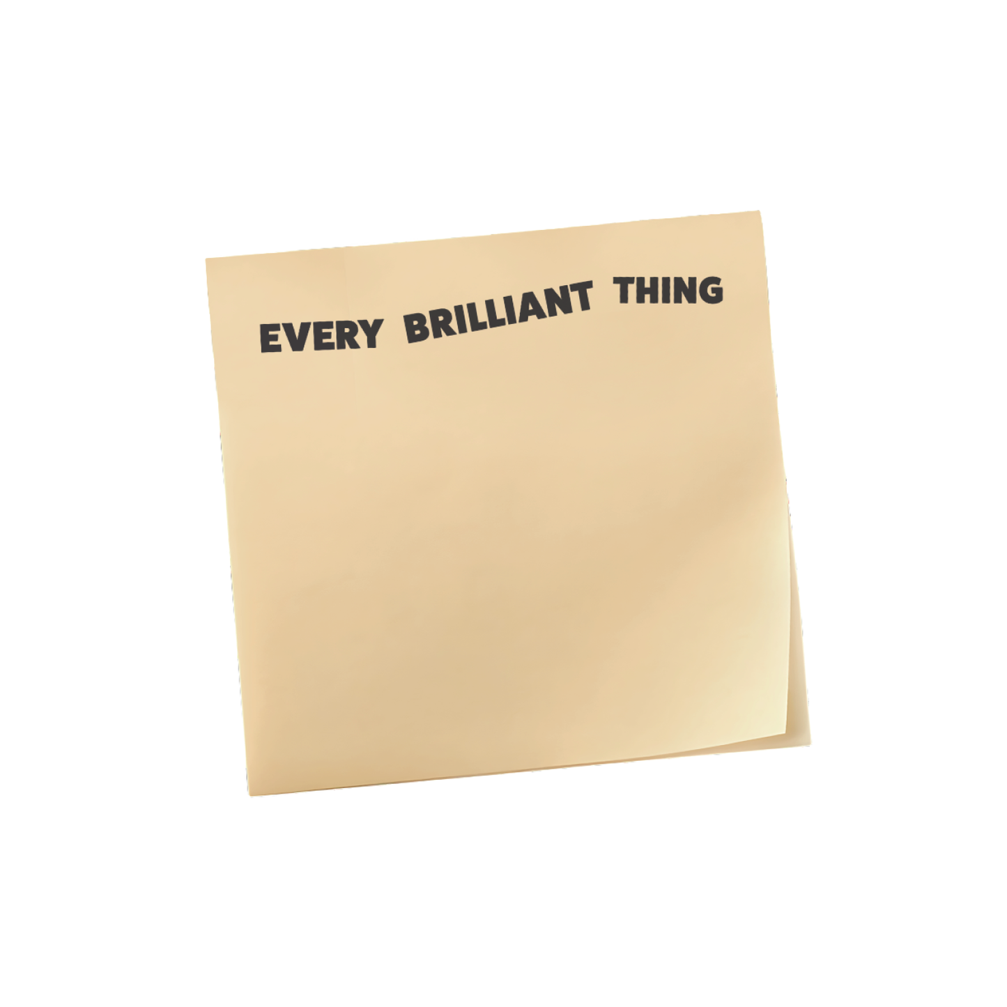 EVERY BRILLIANT THING Sticky Notes
