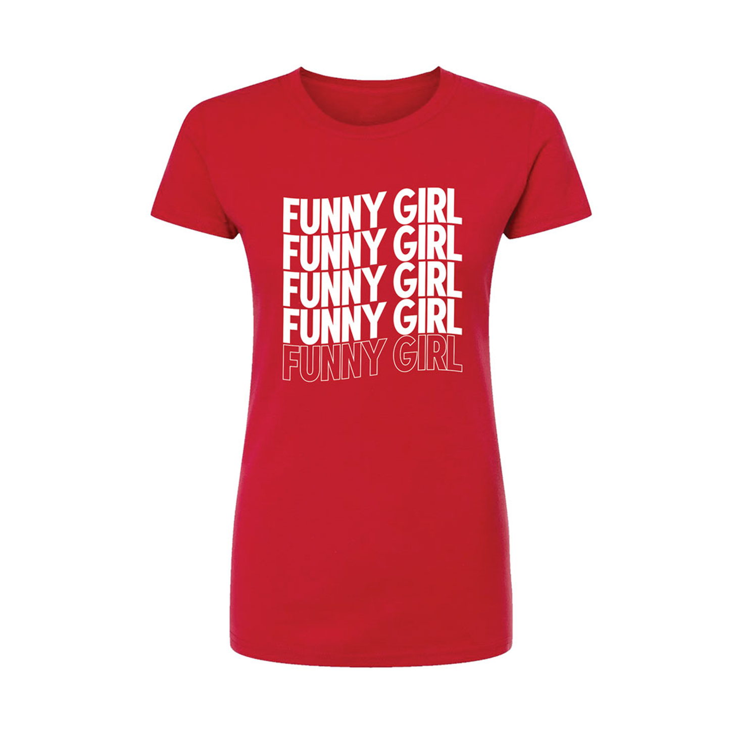 FUNNY GIRL Ladies Repeat Title Tee