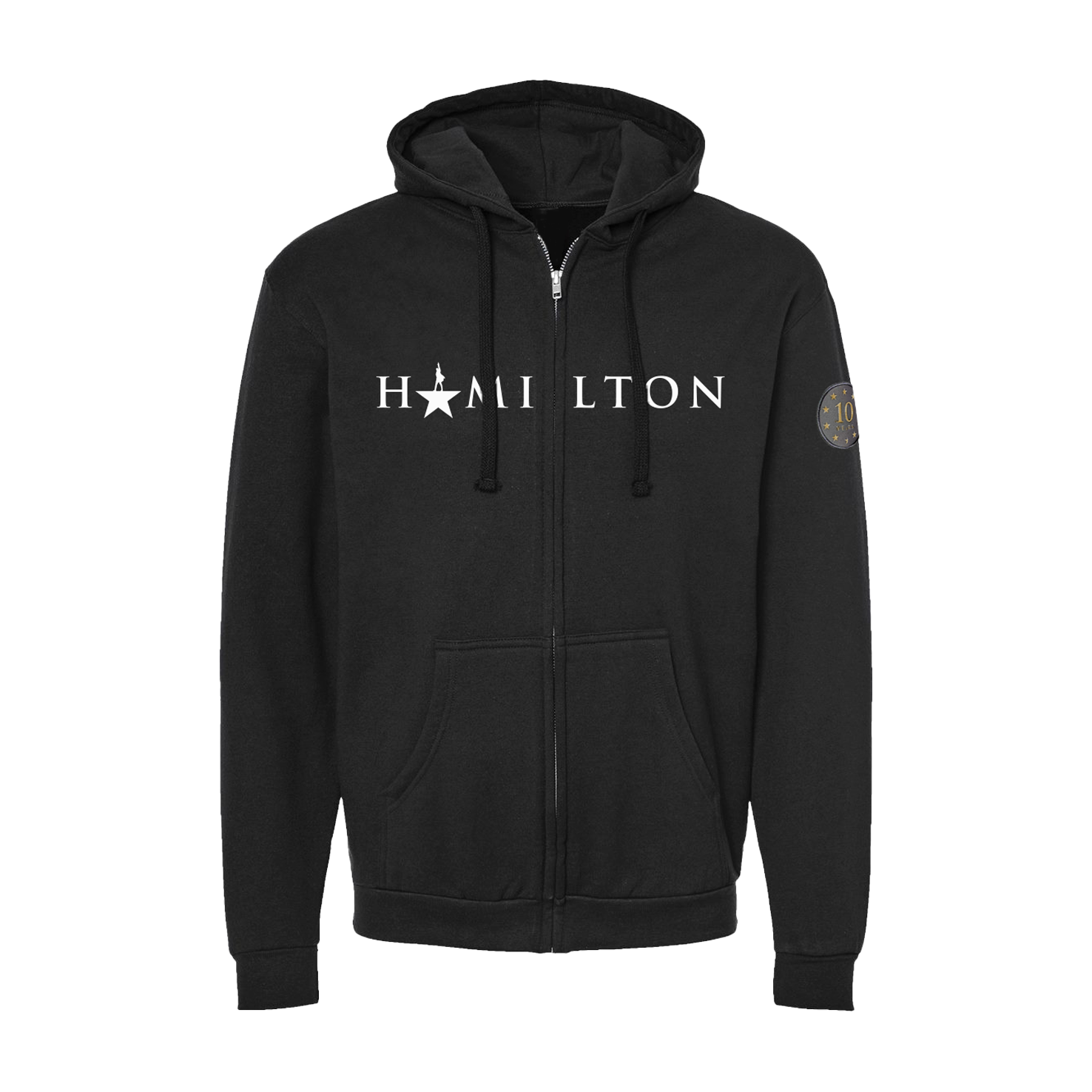 HAMILTON 10 Year Logo Zip Hoodie - Main Image
