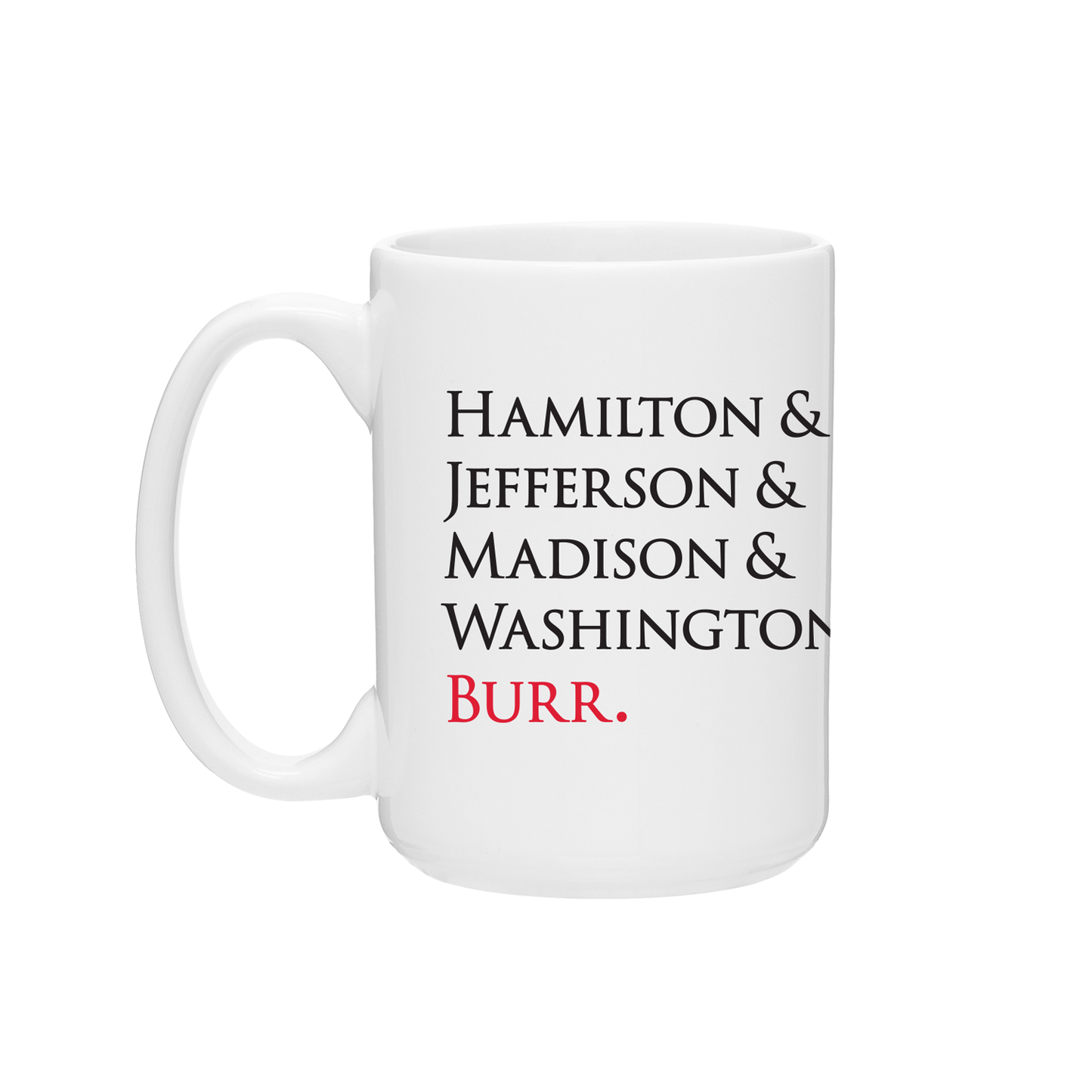 HAMILTON NAMES MUG