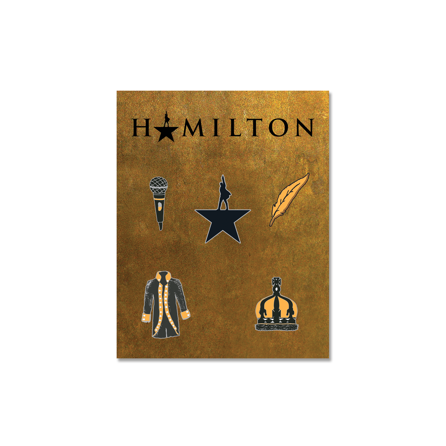 HAMILTON Enamel Pin Set – Broadway Merchandise Shop by Creative Goods