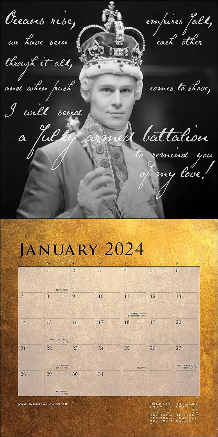 HAMILTON 2024 Wall Calendar