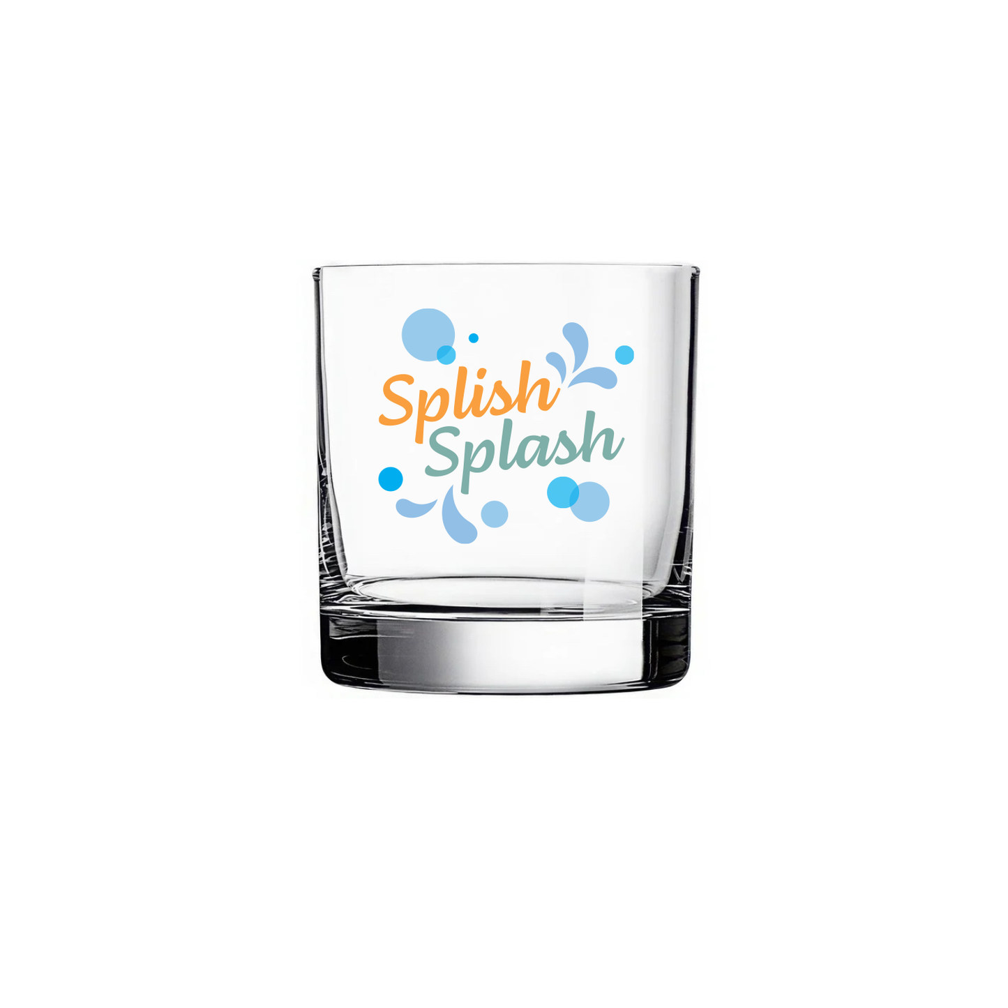 JUST IN TIME Song Titles Rocks Glass Set