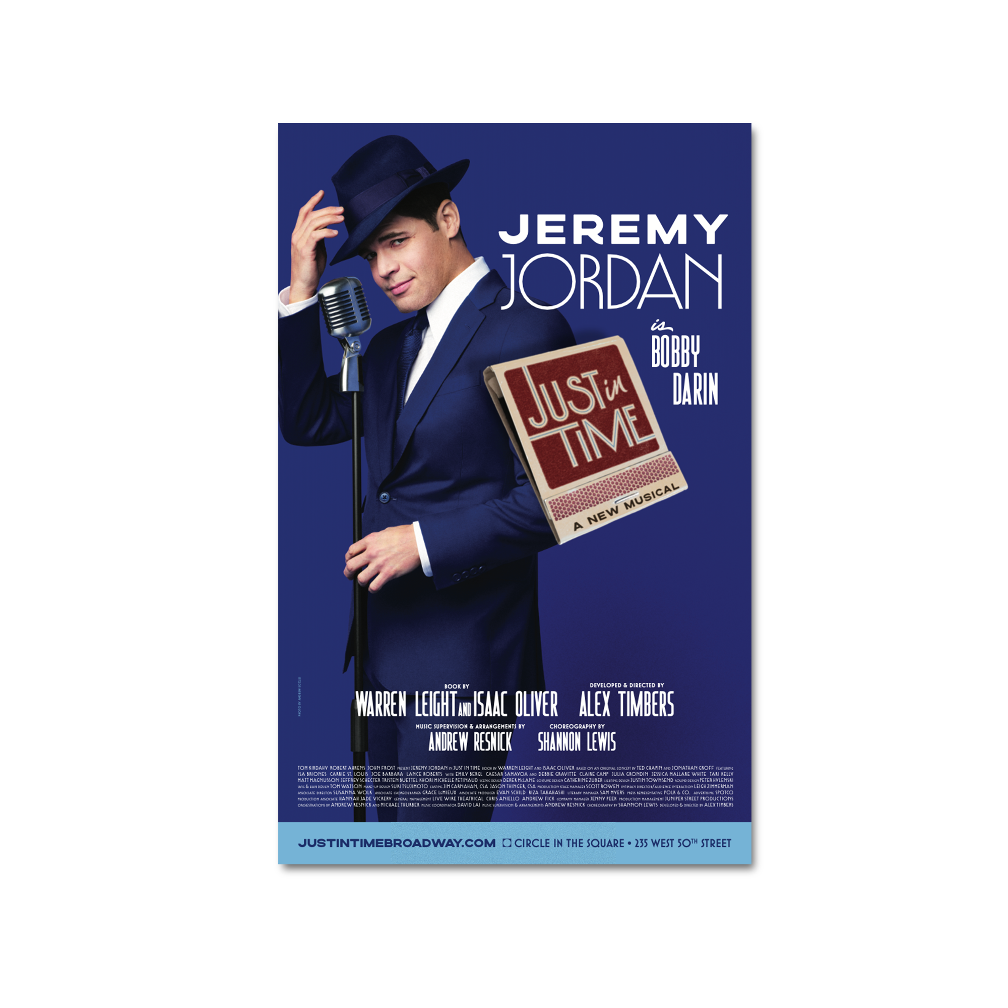 JUST IN TIME Jeremy Jordan Windowcard – Broadway Merchandise Shop