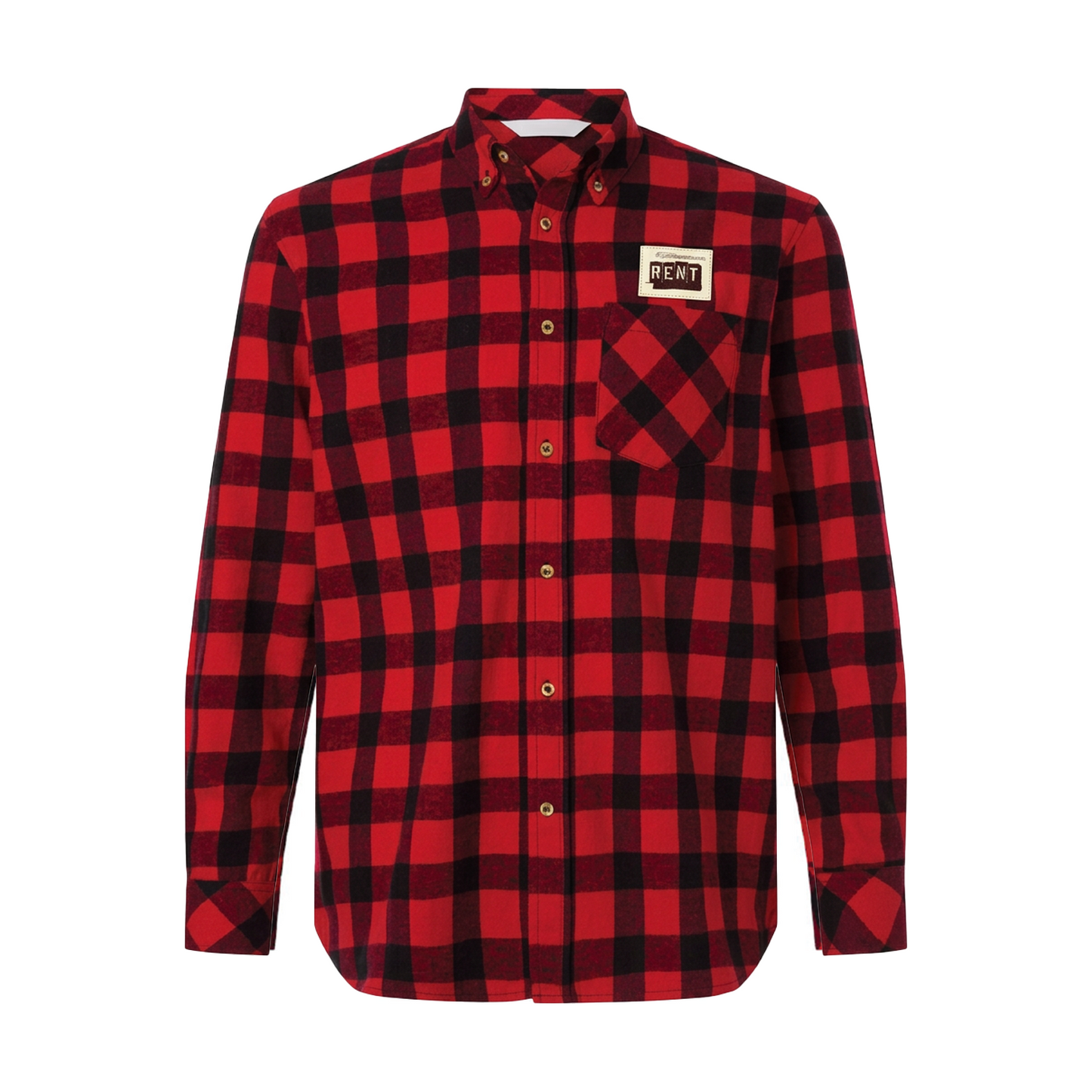 RENT Patch Flannel Shirt