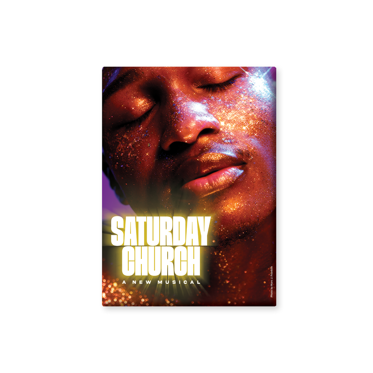 SATURDAY CHURCH LOGO BUTTON MAGNET