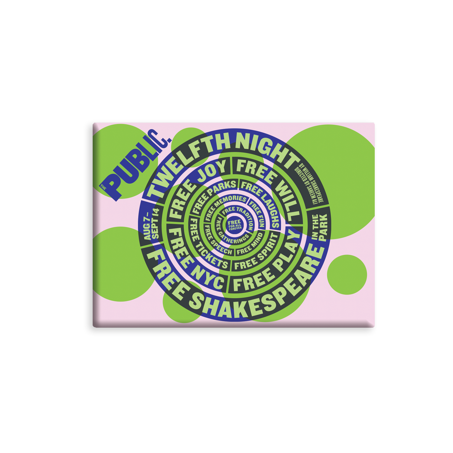 SHAKESPEARE IN THE PARK 2025 Button Magnet