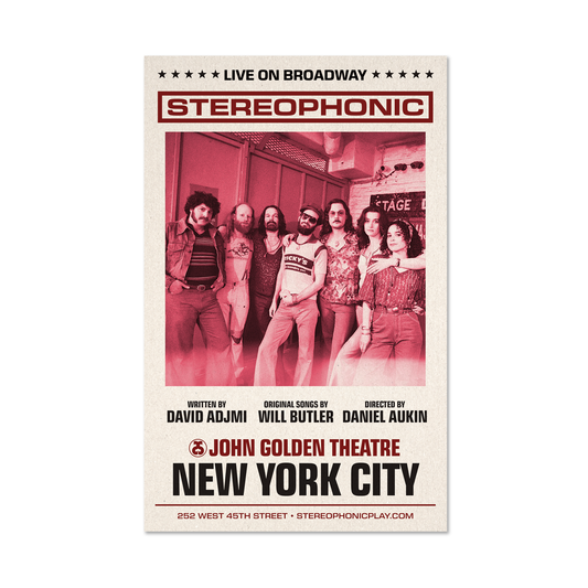 STEREOPHONIC Live On Broadway Windowcard