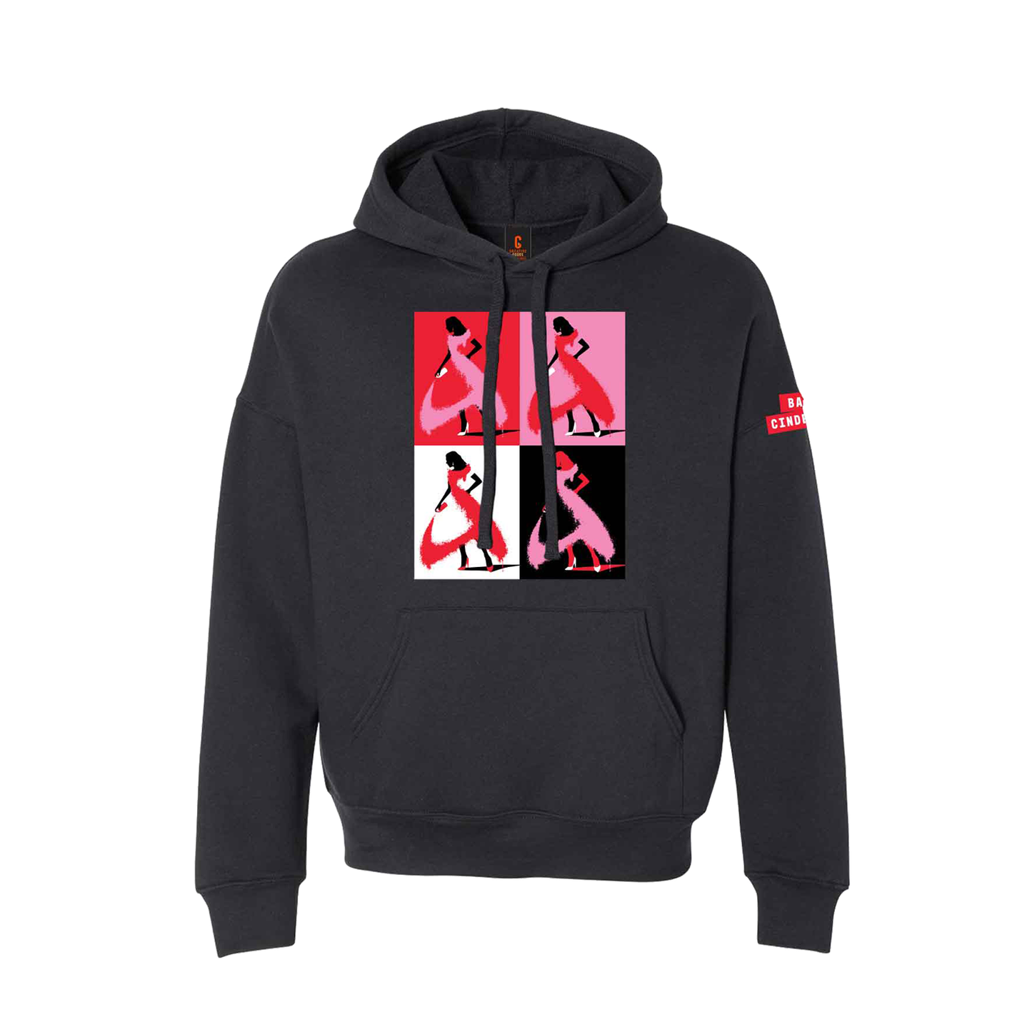 BAD CINDERELLA Logo Grid Pullover Black