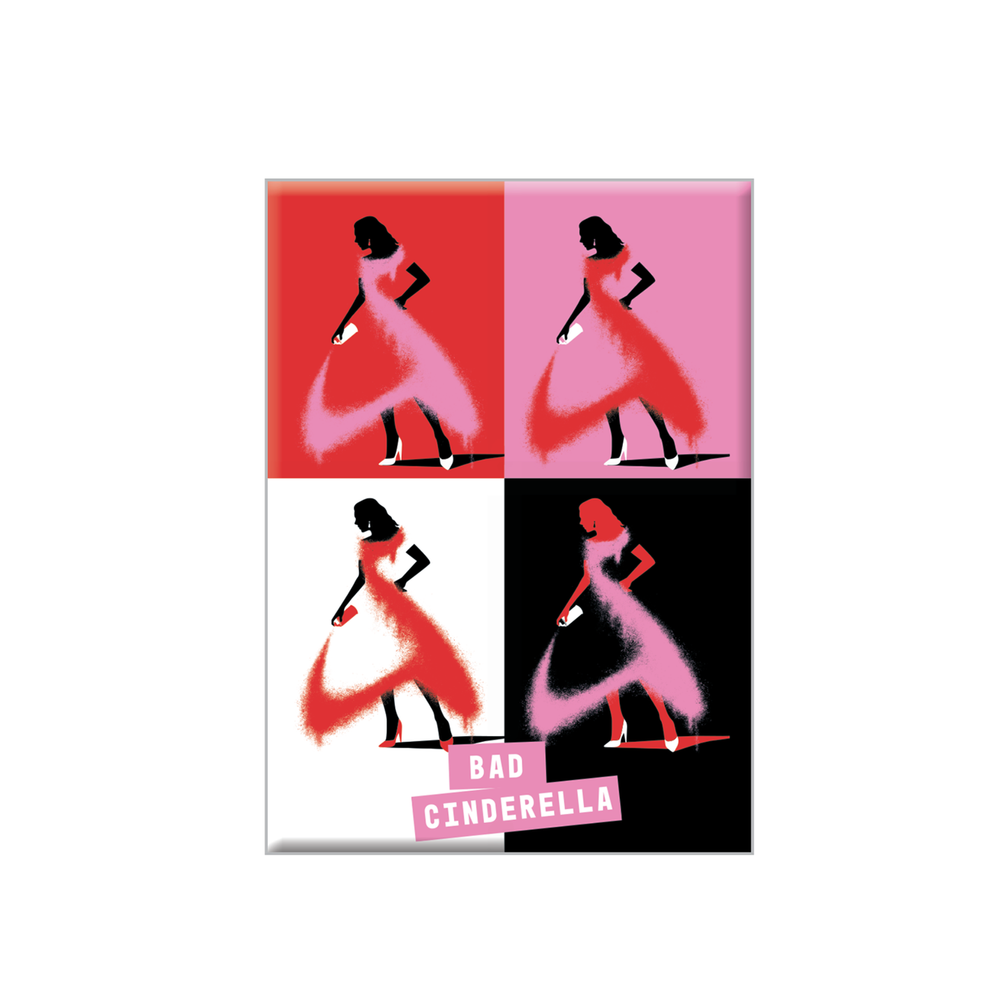 BAD CINDERELLA Logo Grid Magnet