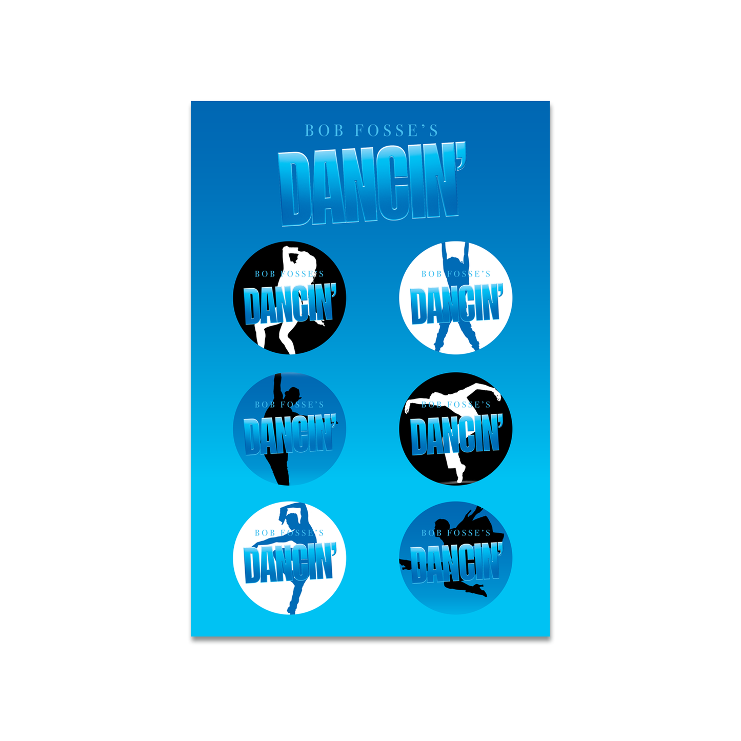 Bob Fosse's Dancin' Silhouette Button Set