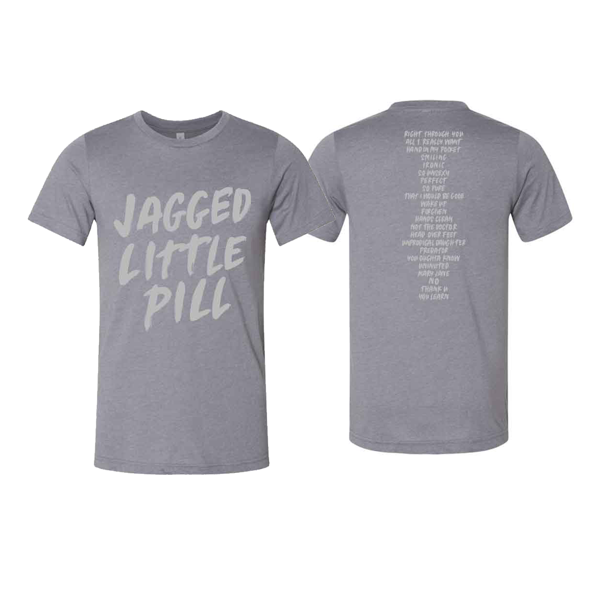 JAGGED LITTLE PILL Song List Tee