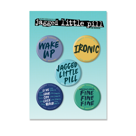 JAGGED LITTLE PILL Lyric Button Set