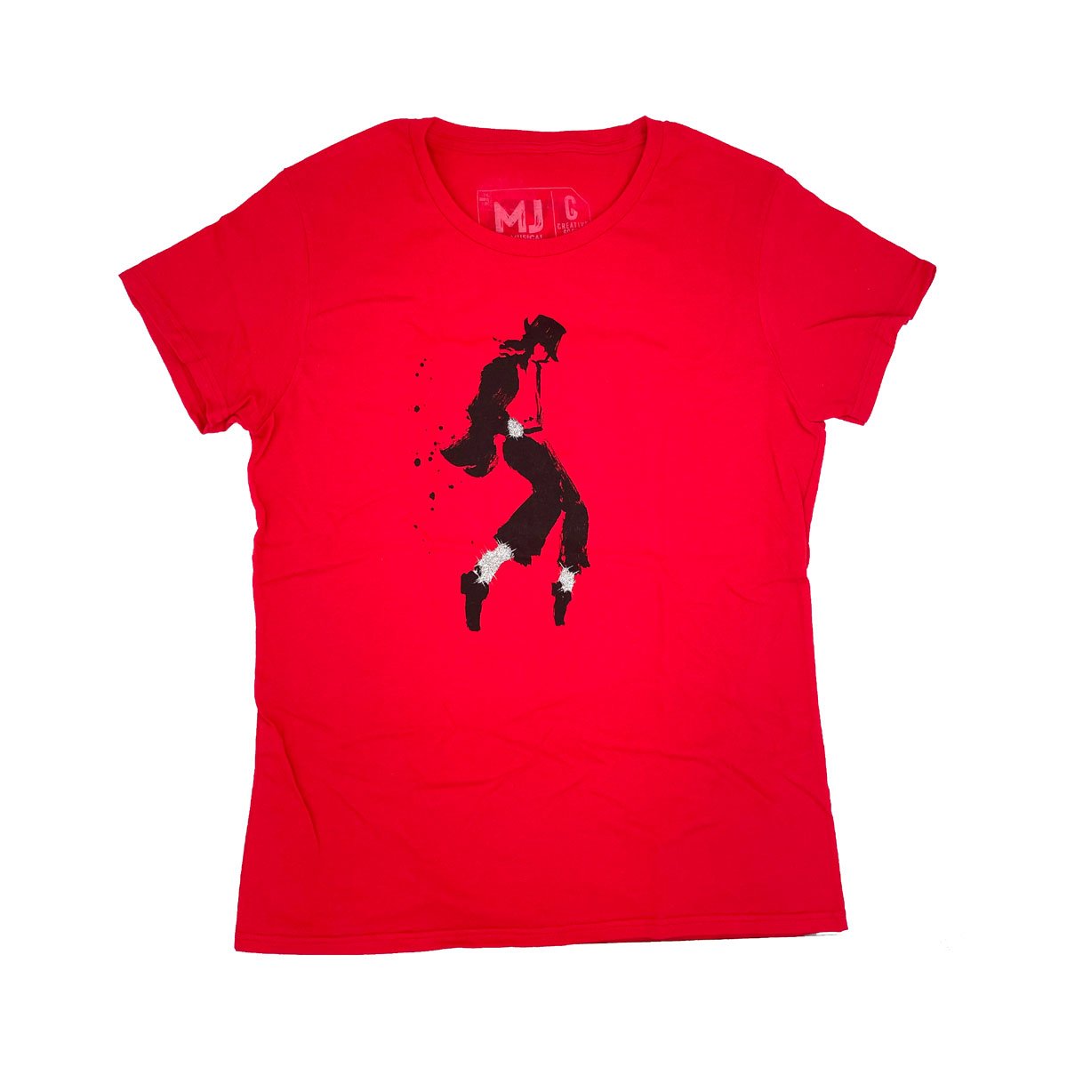 MJ THE MUSICAL Fitted Logo Tee - Red