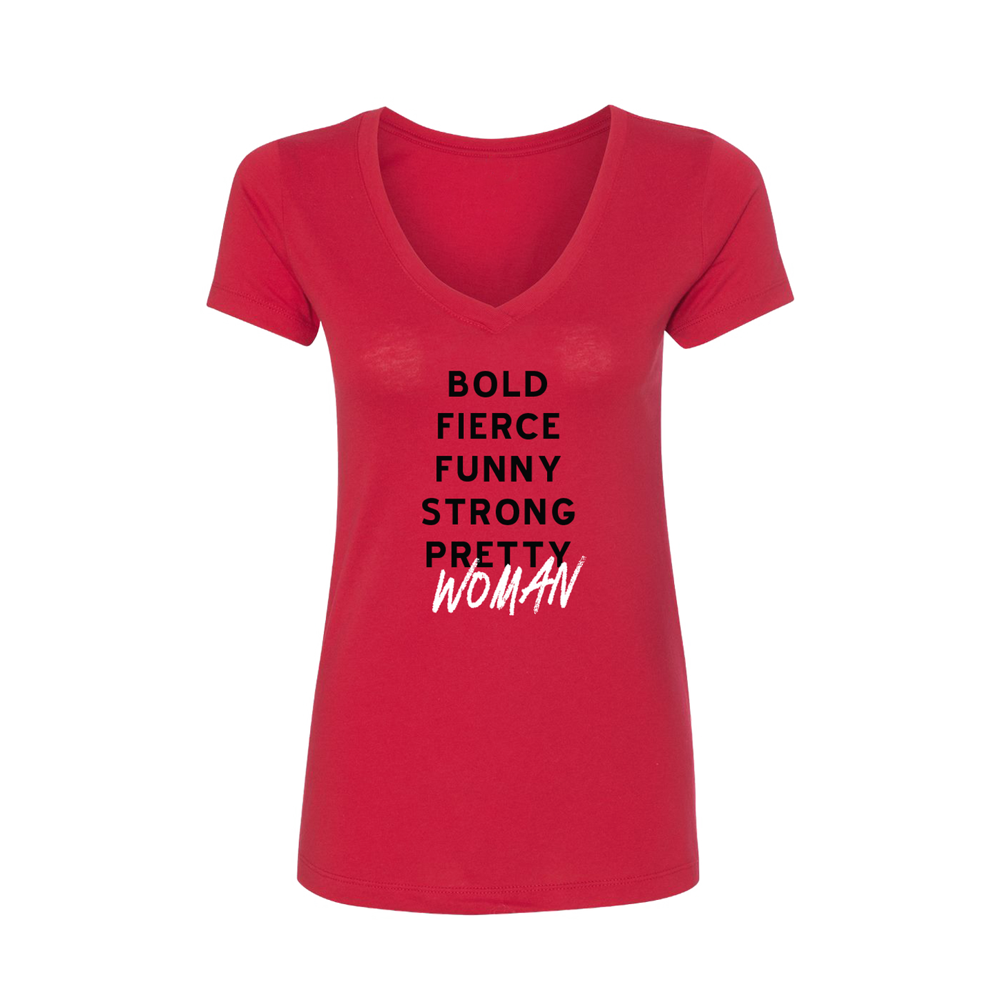 PRETTY WOMAN Bold Fierce Tee - Red