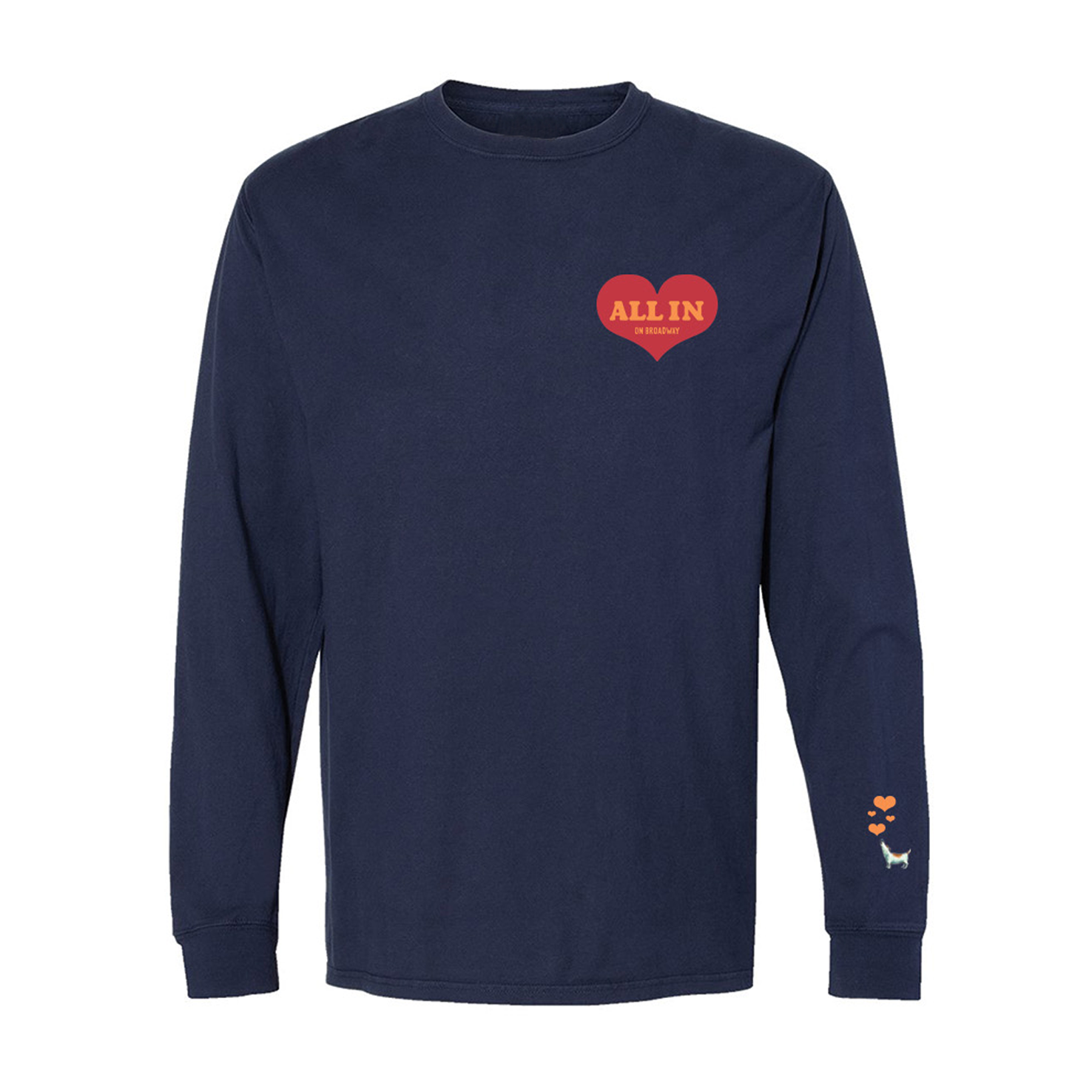 Colin Key Merch ALL IN Key Art Longsleeve Tee – Broadway Merchandise Shop by Creative Goods