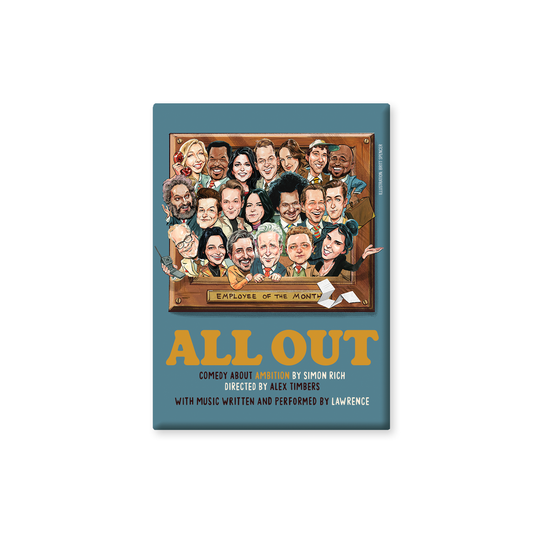 ALL OUT Button Magnet