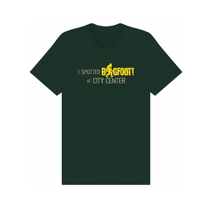 BIGFOOT I Spotted Bigfoot Tee – Broadway Merchandise Shop by Creative Goods