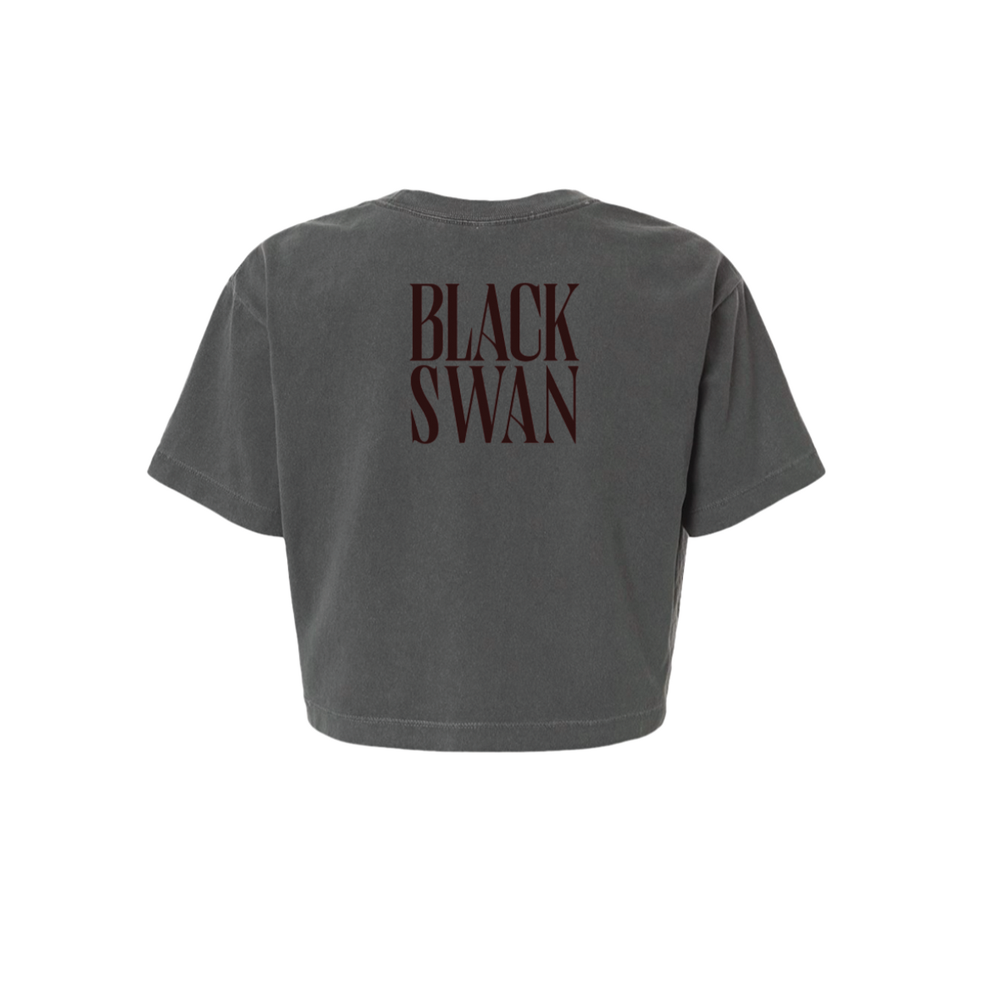 BLACK SWAN Feather Crop Tee