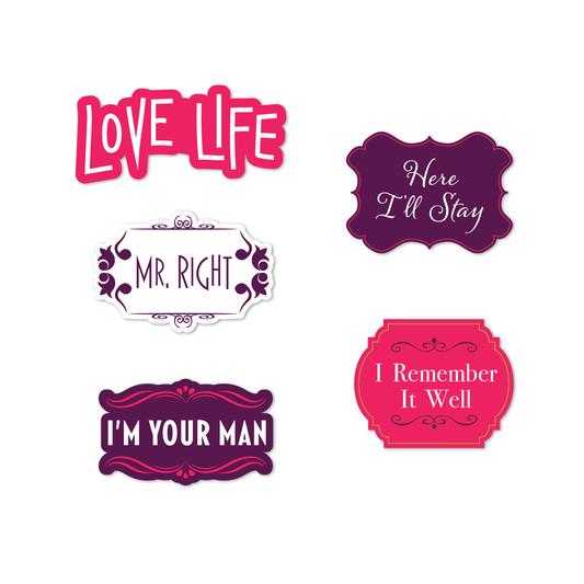 CITY CENTER Love Life Sticker Set