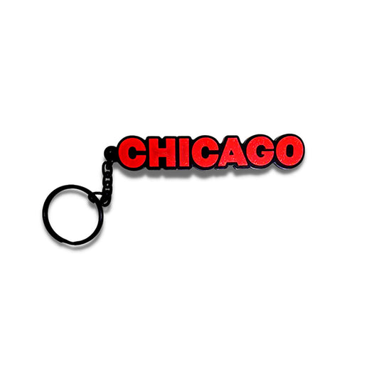 Chicago Rubber Keychain