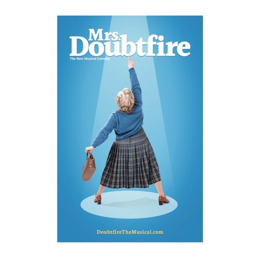 MRS. DOUBTFIRE Dancing Tour Windowcard