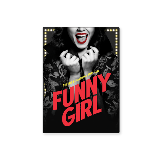 FUNNY GIRL Button Magnet