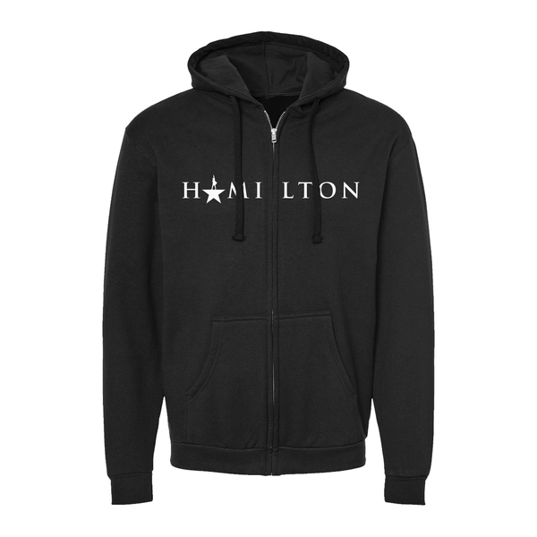 HAMILTON Logo Zip Hoodie Black – Broadway Merchandise Shop by Creative ...