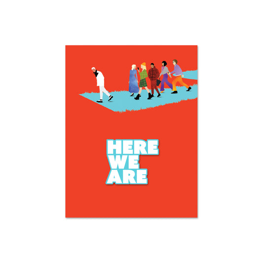 HERE WE ARE Logo Enamel Pin