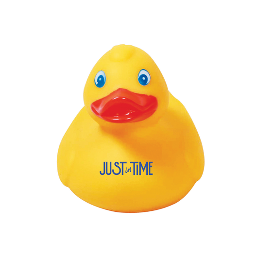 JUST IN TIME Logo Rubber Duck