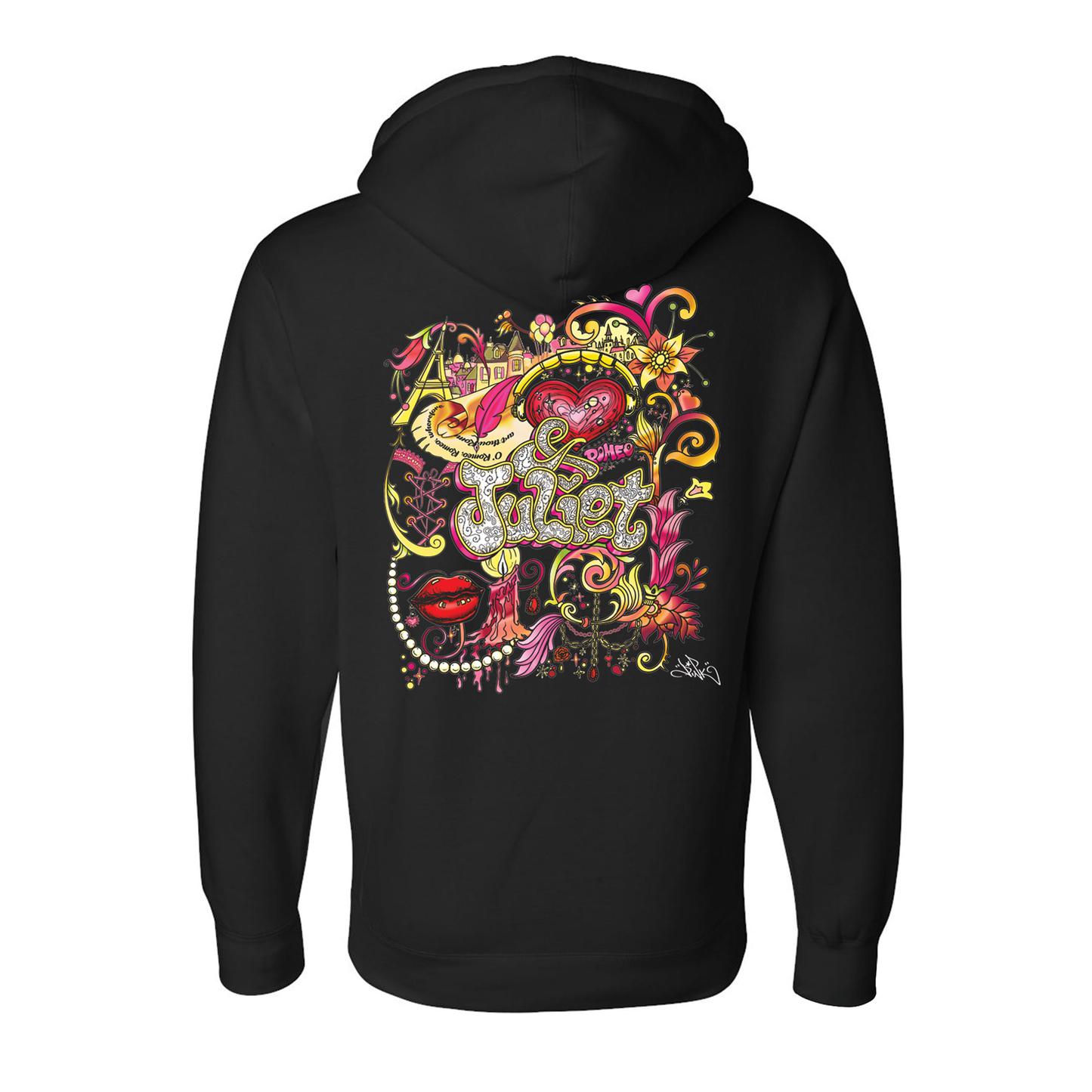 & JULIET Lady Pink Pullover Hoodie SIGNED