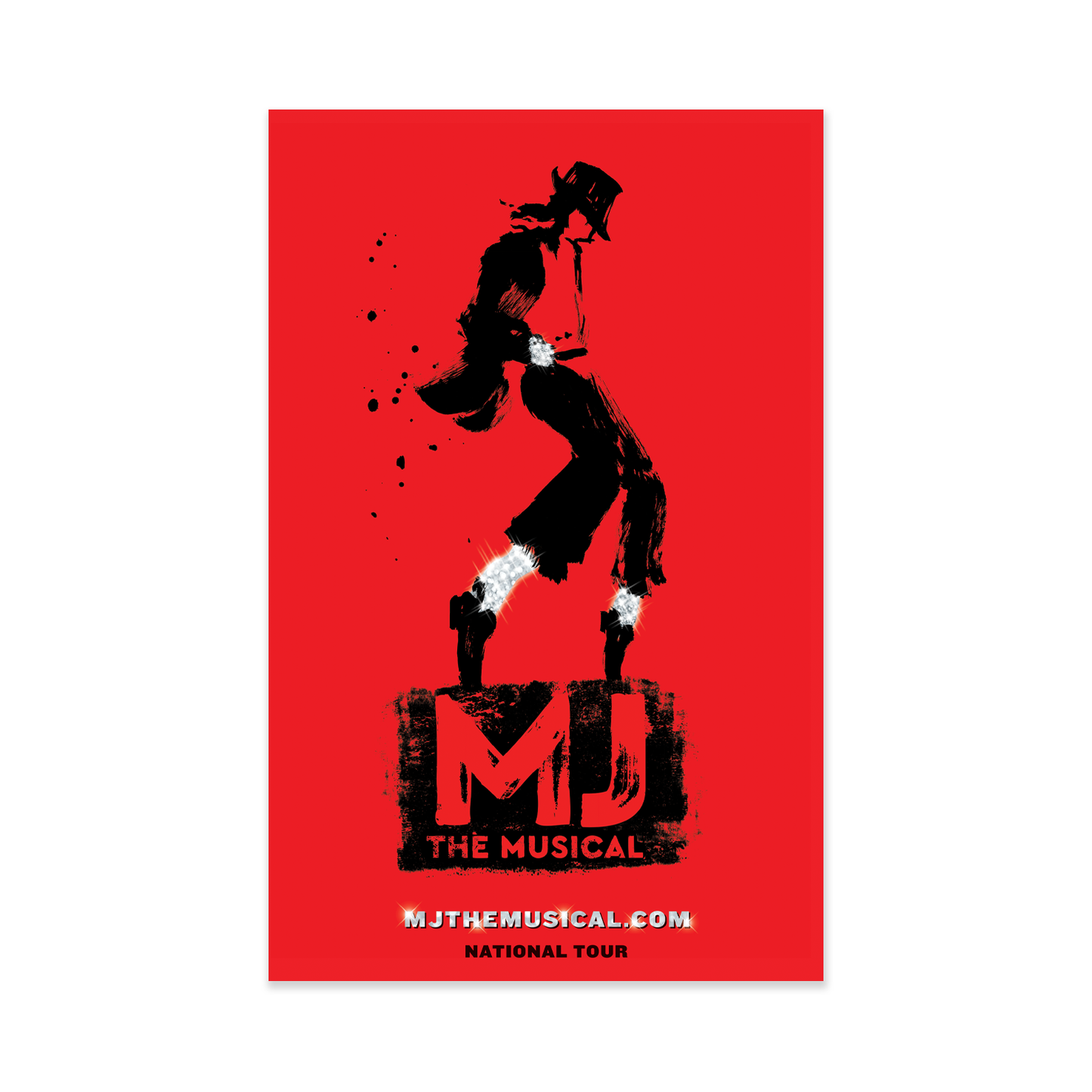 MJ THE MUSICAL Tour Windowcard