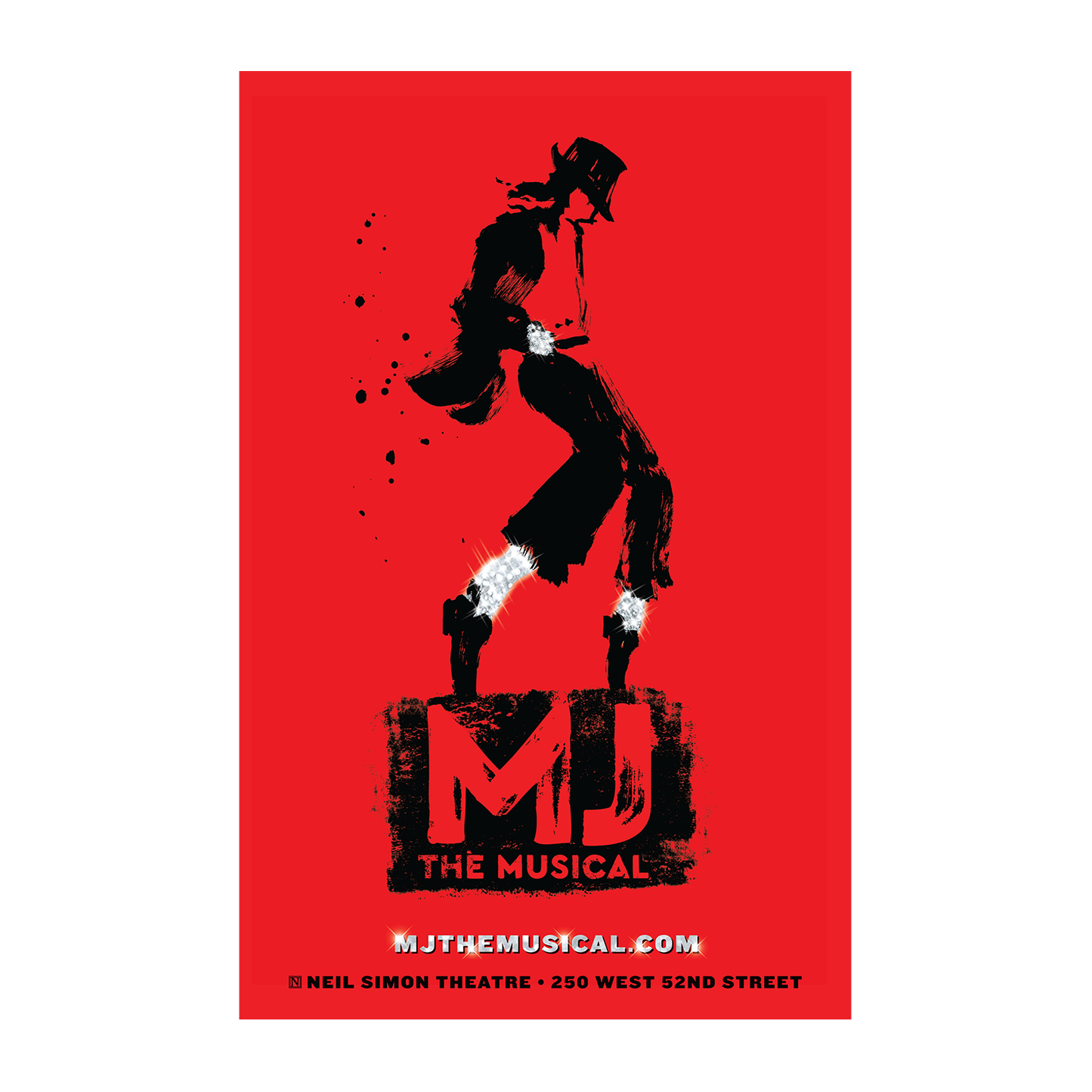 MJ THE MUSICAL Windowcard