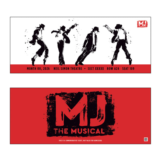 MJ THE MUSICAL Custom Broadway Souvenir Ticket