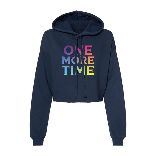 Once Upon A One More Time  Logo Crop Pullover Hoodie
