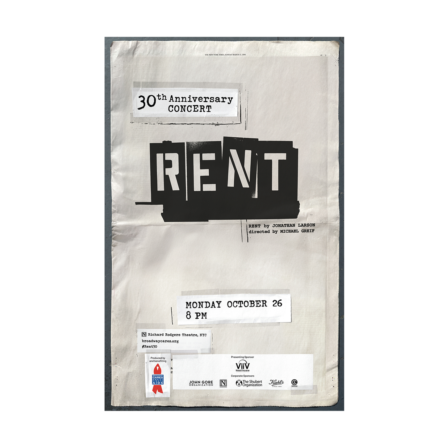 RENT Windowcard