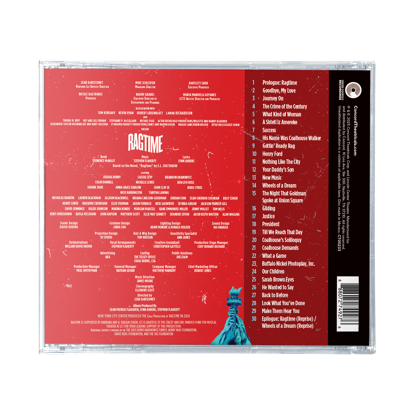 RAGTIME Broadway Revival Cast Recording CD