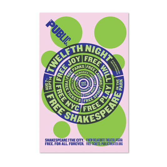 SHAKESPEARE IN THE PARK 2025 Windowcard