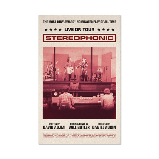 STEREOPHONIC Tour Windowcard