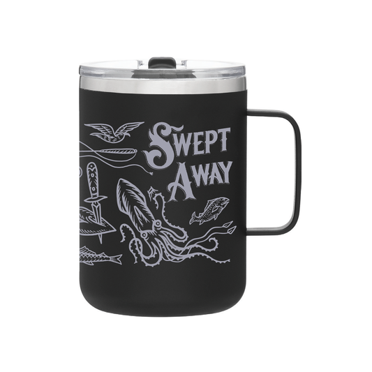 SWEPT AWAY Illustrated Camper Mug
