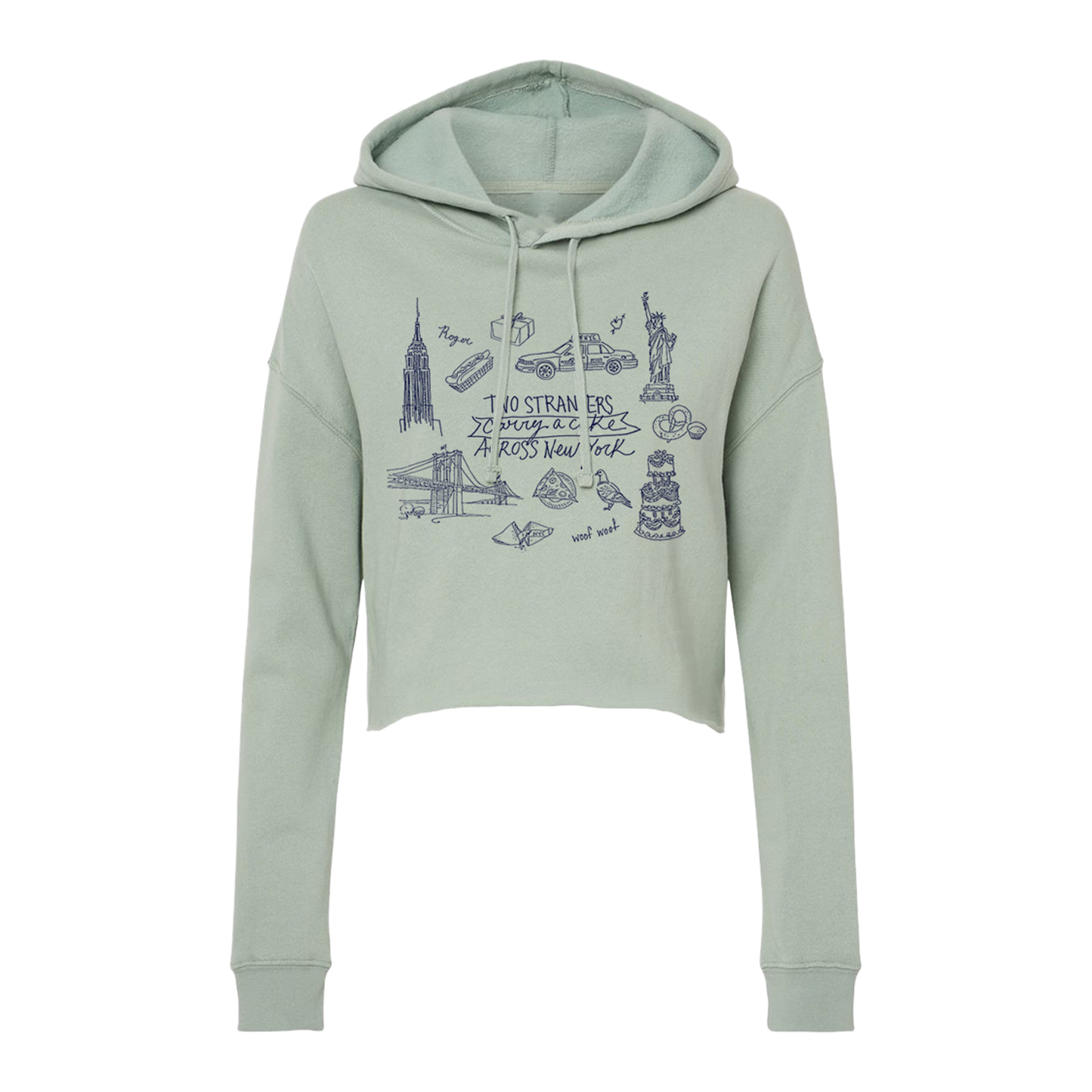 TWO STRANGERS Crop Hoodie