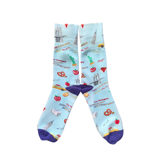 TWO STRANGERS Pattern Socks