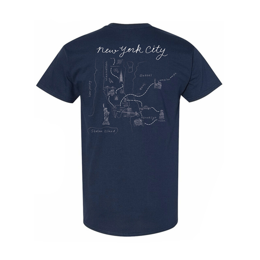 TWO STRANGERS Map Tee